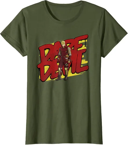 Vista 21 de Marvel Daredevil - Traje amarillo y rojo She-Hulk Disney+ camiseta, Negro