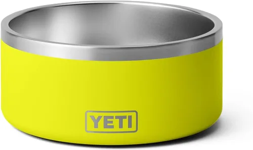 Vista 24 de YETI Boomer 8 - Tazón antideslizante y de acero inoxidable para perro, con capacidad de 64 onzas Blanco