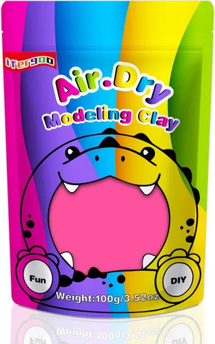 Vista 12 de iFergoo Arcilla Seca al Aire Negra, Arcilla para Modelar Creativa DIY para Niños, Arcilla Mágica Super Ligera para Niños de 3 a 12 años, Arcilla