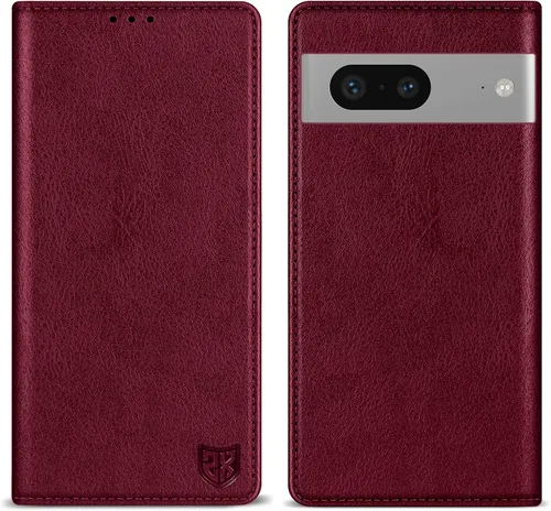 Vista 35 de ZZXX - Funda tipo cartera para Google Pixel 7, magnética fuerte de 6.3 Negro