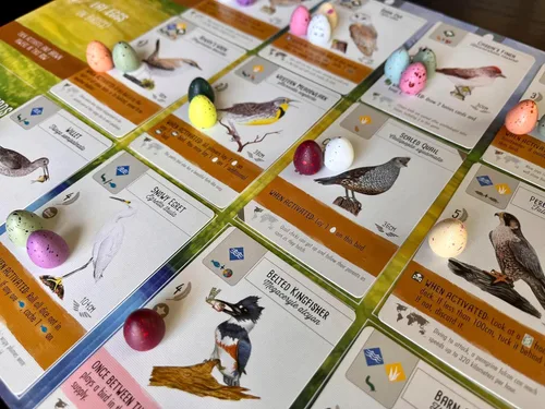 Vista 6 de Stonemaier Games: Wingspan Speckled Eggs Añadir a la envergadura (Juego base o Asia) Mejora tu jugabilidad de envergadura 100 huevos moteados