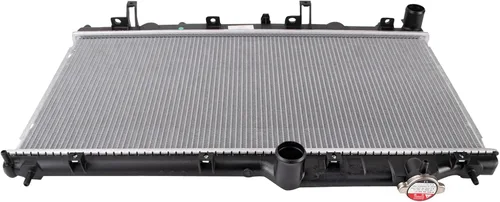 Vista 5 de TRQ Radiador de núcleo de aluminio de 1 fila Compatible con Subaru WRX STI 2.5L Turbo AWD 2015-2020