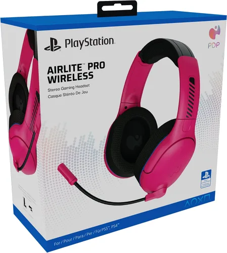 Vista 14 de PDP AIRLITE Pro Wireless Headset with Mic for PS5, PS4, PC - Cosmic Red