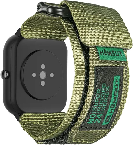 Vista 8 de Correas de reloj compatibles con Amazfit, correa deportiva de nailon resistente con diseño de bucle tejido para Amazfit GTS 4/4 Mini/3/2/2e/2 mini