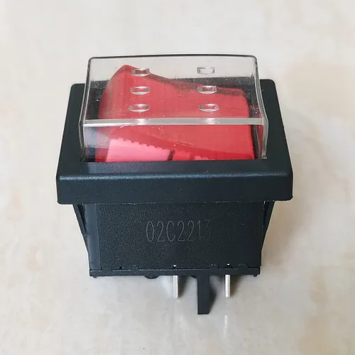 Vista 7 de 1 pieza KEDU HY12 Interruptor basculante ON Off Interruptores de botón pulsador con luz AC125V/250V/400V