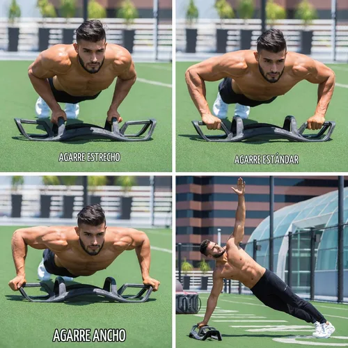 Vista 7 de The Helm - Sistema de entrenamiento de fuerza y fitness – Dispositivo multiagarre para flexiones y plancha para pelota de equilibrio y de estabilidad