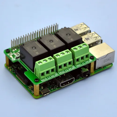 Vista 8 de Electronics-Salon RPi Power Relay Board Módulo de expansión para Raspberry Pi A+ 3A+ B+2B 3B 3B+4B