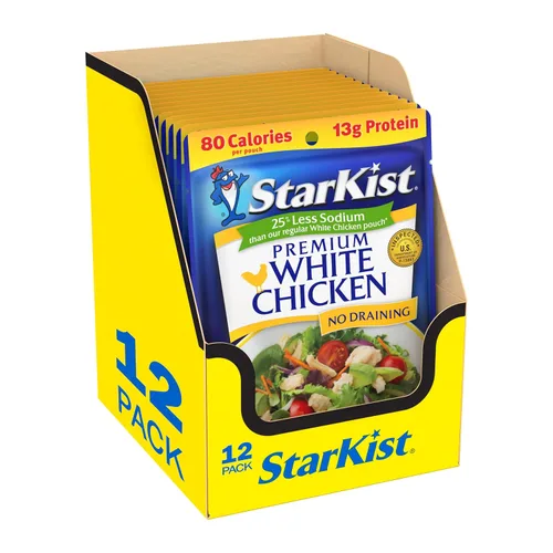 Vista 7 de StarKist Pollo blanco premium, bolsa de 2.6 onzas, paquete de 1