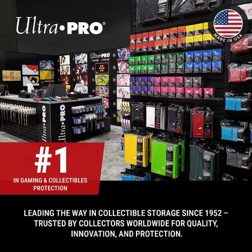 Vista 7 de Ultra Pro hojas de nueve bolsillos para tarjetas de colección - serie platinum (100 páginas)
