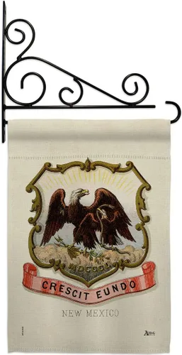 Vista 9 de Coat of arms New Mexico Garden Flag Americana States USA American Territories Republic Country Particular Area Small Decorative Gift Yard House