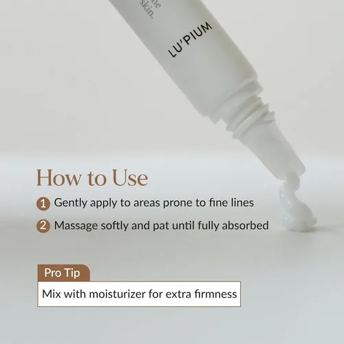Vista 7 de LU'PIUM Extreme Tension Crema de ojos – Crema reafirmante debajo de los ojos para ojeras, hinchazón y líneas finas, complejo de péptidos, 5