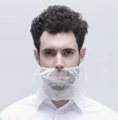 Vista 2 de ProtectX Cubiertas protectoras desechables para barba, 19 x 9, color blanco, paquete de 100