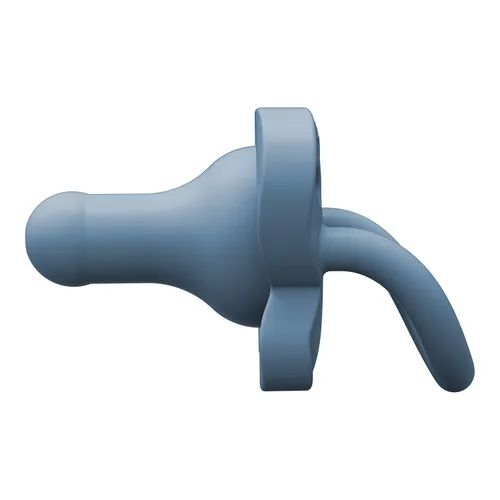 Vista 4 de Dr. Brown's HappyPaci Chupete de Silicona 100% para Bebé, Diseño Uníco Contorneado, Azul, 0-6m, Libre de BPA, Pack de 4