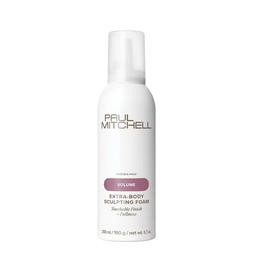 Vista 14 de Paul Mitchell Extra-Body Sculpting Foam, Adds Fullness, Touchable Finish, For Fine Hair
