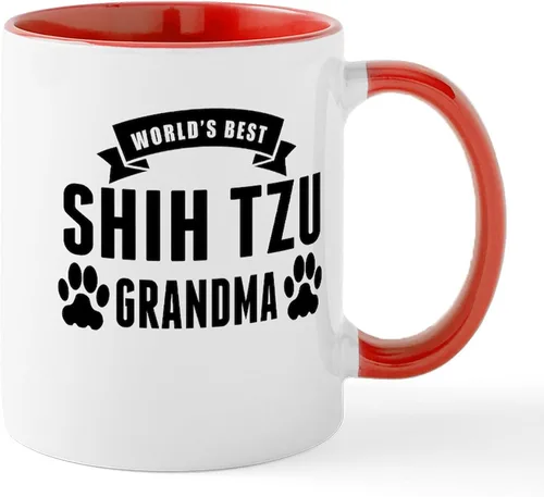Vista 13 de CafePress Cute Shih Tzu Dog Mugs - Taza de café de cerámica de 11 oz (11.0 fl oz)