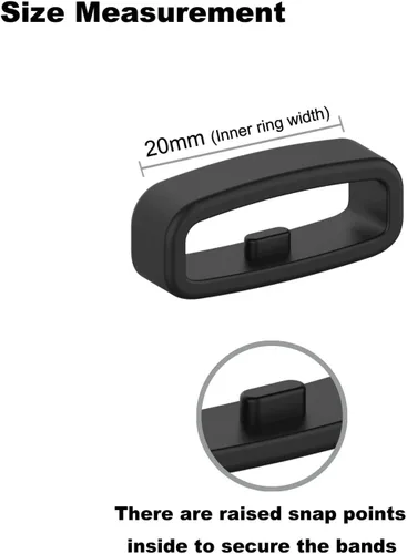 Vista 2 de Anillos de sujeción para Amazfit T-Rex/T-Rex Pro/T-Rex 2/T-Rex 3/GTS 4/Bip 3/Active/Active 2/Active 3 Bandas, correa de repuesto de silicona