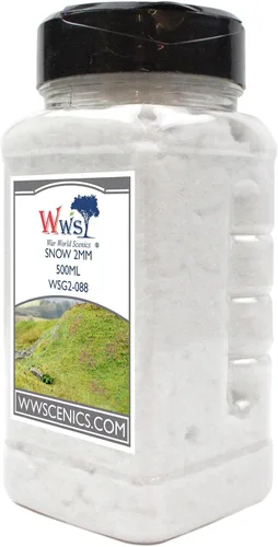 Vista 8 de WWScenics Esparcidor de nieve de 0.079 in 1.06 oz WSG4-082 Material de escenario de modelo realista
