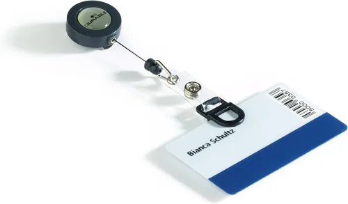 Vista 3 de Durable Pinza Tension Fit ID - Negro - Paquete de 50 clips