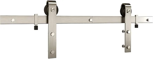 Vista 12 de National Hardware N700-003 Kit clásico para puerta de granero interior, negro mate, 72 pulgadas