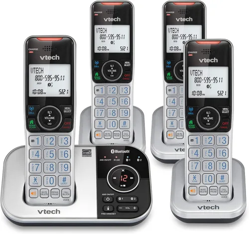 Vista 17 de VTech VS112 Teléfono Inalámbrico para el Hogar con Contestador, Bloqueo de Llamadas, Identificador de Llamadas, Intercomunicador y Conectar a