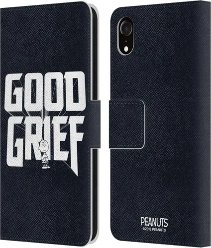 Vista 141 de Head Case Designs Funda de piel con licencia oficial de Peanuts Charlie Brown Good Grief Rock Tees compatible con Apple iPhone 11 Charlie Brown Buen