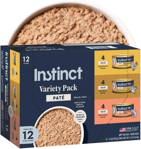 Vista 18 de Instinct Original Paté - Alimento húmedo para gatos, receta sin granos, pollo real, 3 onzas (paquete de 24)