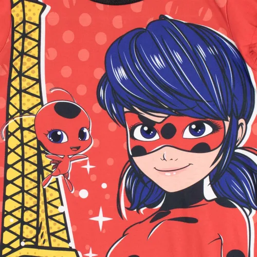 Vista 2 de Miraculous Ladybug - Camisón para niña, talla 6, color rojo, Rojo