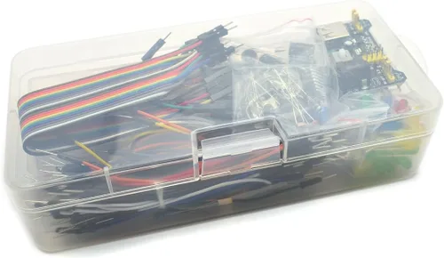 Vista 3 de HJ Garden Kit surtido de componentes electrónicos para Arduino, Raspberry Pi, STM32, etc. 830 Breadboard + puente + módulo de potencia + resistor +