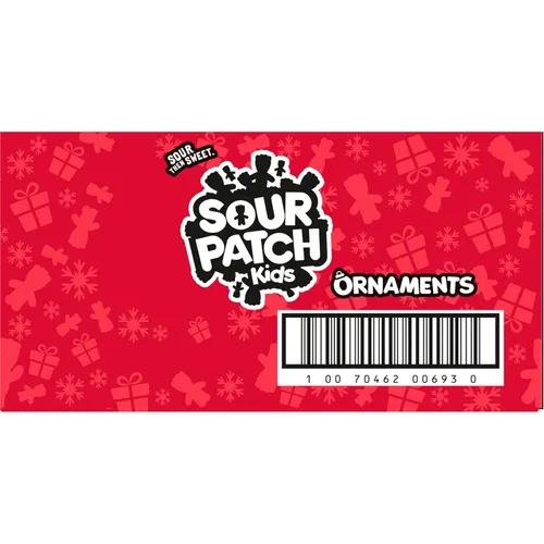 Vista 11 de SOUR PATCH KIDS Adorno de dulces navideños, bolsas de 12-10 onzas