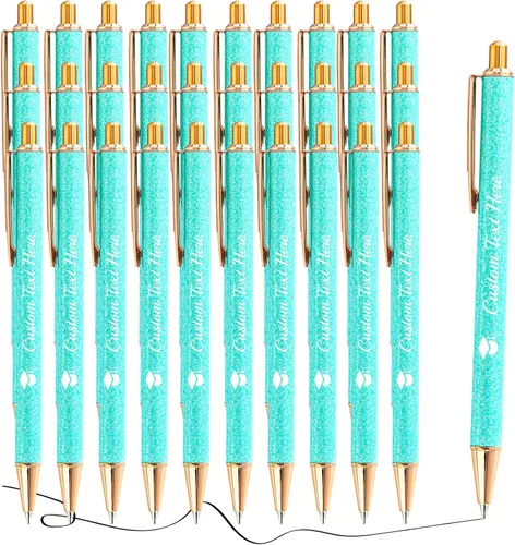 Vista 38 de Aolun 10 bolígrafos personalizados con nombre, bolígrafo retráctil con mensaje de texto para mujeres, enfermeras, escritura, cumpleaños, graduación