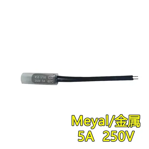 Vista 2 de KSD9700 Temperature Control Switch 5 10 16A 250V 40-155 Degrees Celsius Normally Closed/Normal Open Thermostat Thermal Protection Fuse(Metal