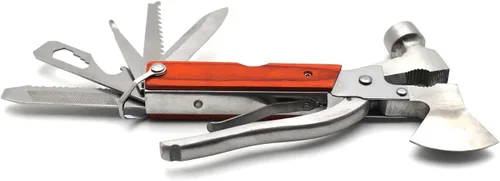 Vista 7 de Herramienta multiherramienta para acampar, equipo de supervivencia 16 en 1, de acero inoxidable, compatible con senderismo, pesca, kit de emergencia