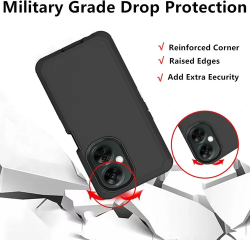 Vista 6 de Funda protectora resistente para Oneplus Nord N30 5G, resistente a prueba de golpes, a prueba de polvo, 3 en 1, para Oneplus Nord N30/CE 3 Lite 5G
