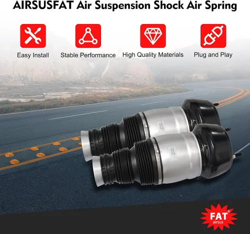 Vista 6 de Par delantero izquierdo derecho amortiguador amortiguador aire suspensión bolsas compatibles con Mercedes-Benz W166 X166 ML350 ML400 ML500 ML550