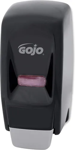 Vista 3 de GOJO 800 Series - Dispensador de jabón de loción estilo empuje Bag-in-Box, negro, para repuestos de jabón de loción de 27.1 fl oz (paquete de 1)