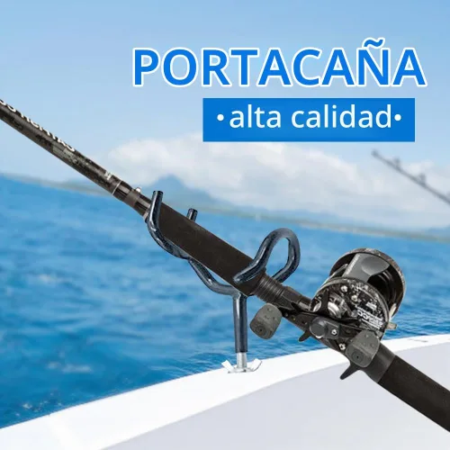 Vista 2 de 4 piezas de soporte de caña de pescar de acero de agarre seguro con ángulo de 20 grados y base de montaje, soporte de caña de pescar para barco