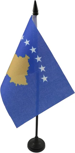 Vista 13 de AZ FLAG Aland Table Flag 4x6 in 100D Polyester Plastic Base Indoor use Finnish 15x10 cm desk flag stitched finish with reinforced edges with