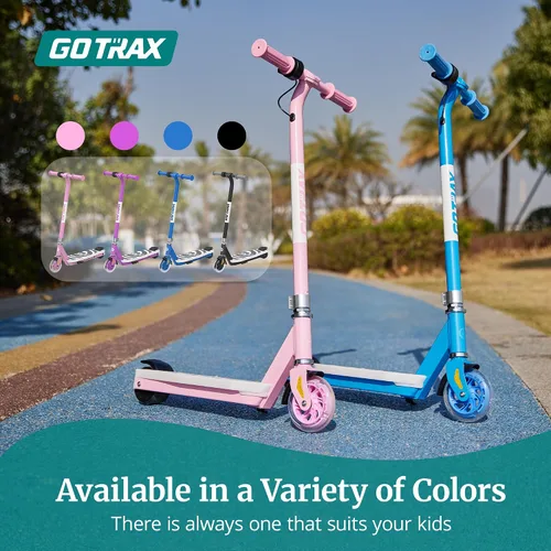 Vista 5 de Gotrax Electric Scooter for Kids 4-7, Max 3 Mile & 6Mph,Thumb Control Negro