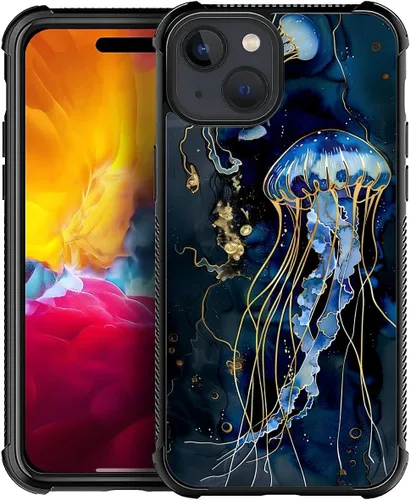 Vista 506 de Funda compatible con iPhone 15, diseño de elefantes africanos, diseño increíble a prueba de golpes, antiarañazos, carcasa trasera de policarbonato