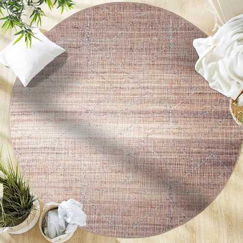 Vista 65 de GLN Rugs Bohemian - Troy - Alfombra de felpilla lavable a máquina, bohemio, lavable, antideslizante, alfombra de área de felpilla de pelo bajo