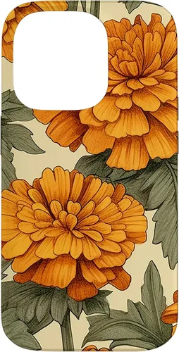 Vista 17 de Watercolor Marigold Flower Case for iPhone 16