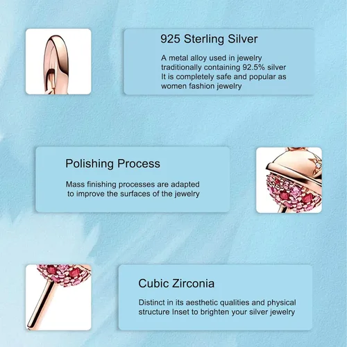 Vista 3 de H.ZHENYUE Colgante de plata esterlina S925 para pulsera, collar, cruz amarilla, regalos para mujeres y niñas, Plata esterlina, Circonita Cúbica