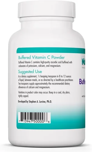 Vista 3 de NutriCology - Vitamina C tamponada en polvo – Vitamina C tamponada para el apoyo antioxidante e inmunológico – Ácido ascórbico con calcio, magnesio