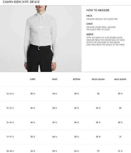 Vista 5 de Calvin Klein Camisa de vestir con puños franceses de espiga y ajuste regular para hombre