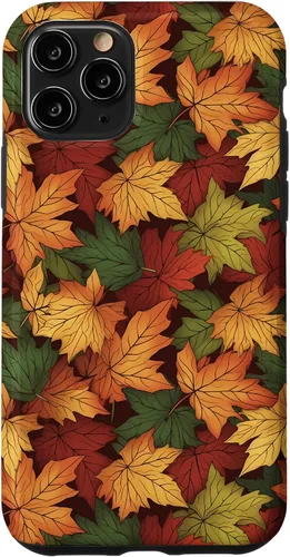 Vista 27 de iPhone 16 Follaje Reunión de hojas de otoño temporada caso