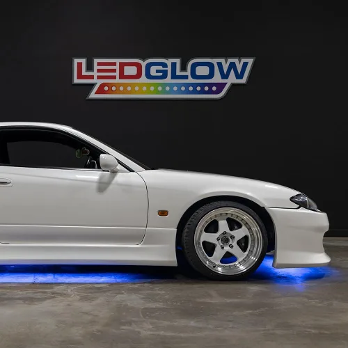 Vista 4 de LEDGlow kit de luces SMD LED para auto, para debajo de la carrocería, color azul