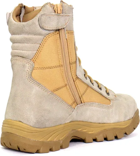 Vista 6 de Hot Leathers BTM1013 - Botas de cuero marrón con cordones y cremalleras para hombre, 7