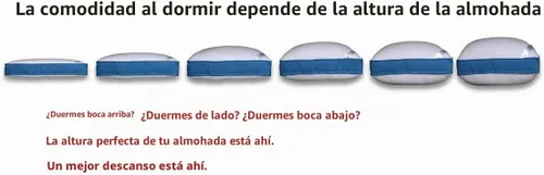 Vista 3 de Almohada ajustable de seis capas. Se adapta a la altura perfecta de tu almohada. Queen