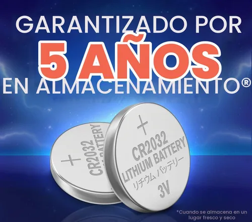 Vista 4 de Powermax ACDelco - 6 pilas CR2032, batería de litio de 3 V con botón para reloj y electrónica pequeña, 5 años de vida útil