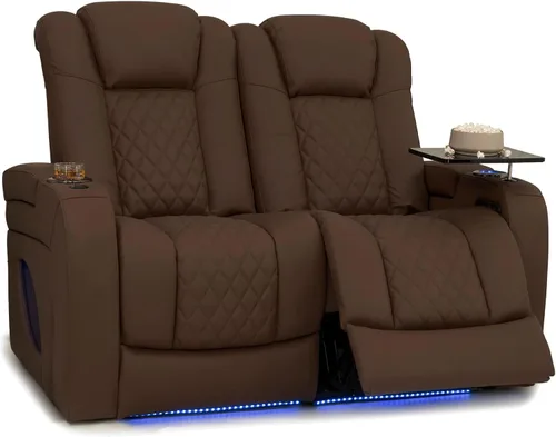 Vista 38 de Seatcraft Virtuoso 365 - Asiento de cine en casa (3 unidades), color ébano
